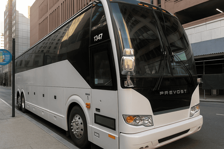a Charter Bus Rental Las Cruces coach bus